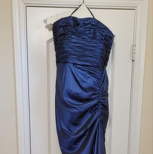 Escape blue strapless mermaidcore gown maxi dress size 10